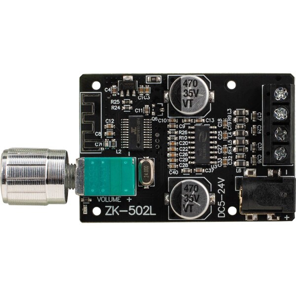 Main product image for 2 x 50W High-Power Bluetooth 5.0 Amplifier Board with On/Off Volume Switch320-6051